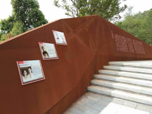 莱西耐候钢挡土墙